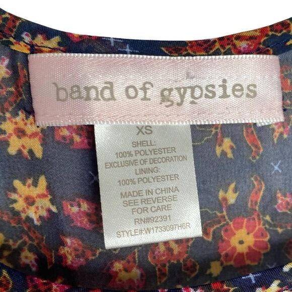 Band Of Gypsies Floral boho dress size XS‎ - Picture 6 of 6